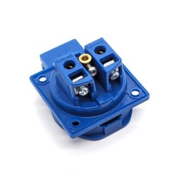 Blue Schuko European Socket