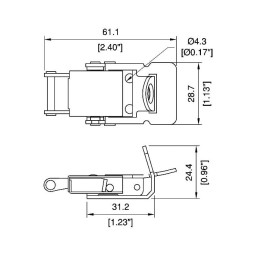 Briefcase & Draw Latch Padlckble Military Latch Briefcase & Draw Latch