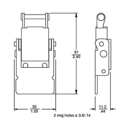 Briefcase & Draw Latch Surf Mt Military Drawlatch Briefcase & Draw Latch