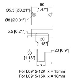 Catch Plate CATCH PLATE ZINC 12mm Catch Plate