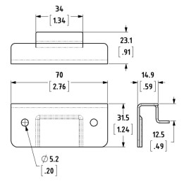 Catch Plate for L2572 Slam Latch