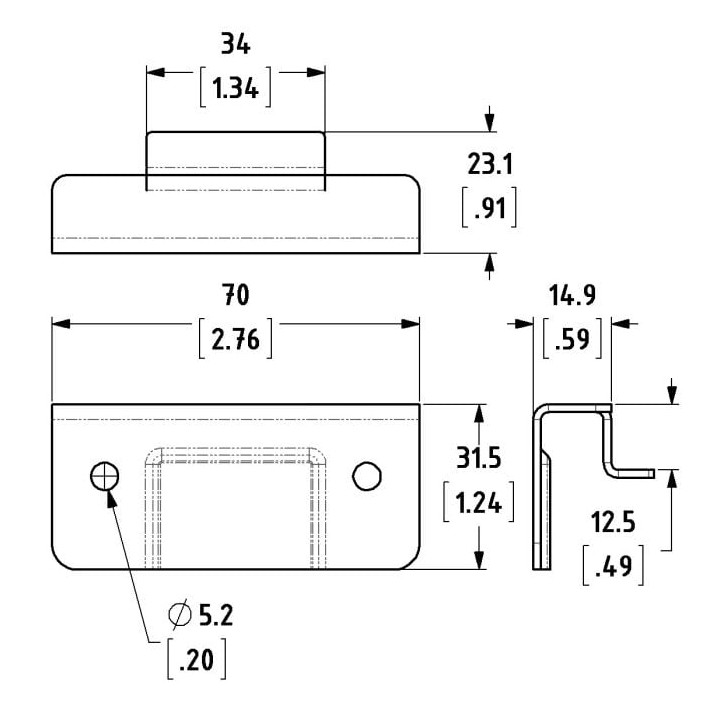 Catch Plate for L2572 Slam Latch