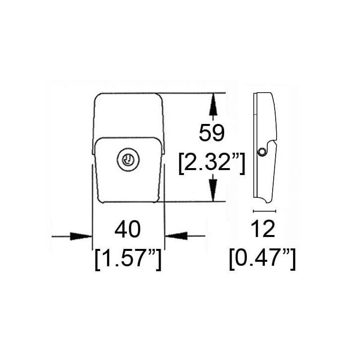 Chrome Draw Latch with Key Lock