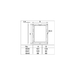 DIN A6 Chrome Name Holder