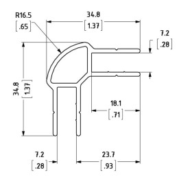 Double Angle Extrusion for N-Case 2 - 4m Long