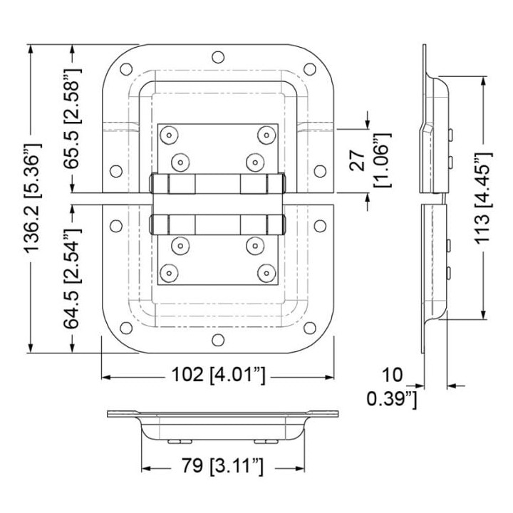 Double Hinge in 27mm Offset Dish