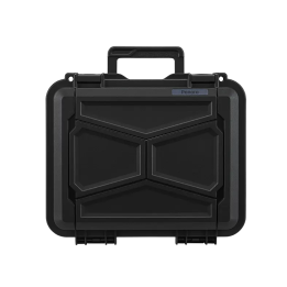 Gray, emty, INT 290 x 220 x 105(22 + 83)mm, EXT 335 x 295 x 122 mm, 1.22 Kg