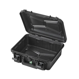 Gray, emty, INT 290 x 220 x 105(22 + 83)mm, EXT 335 x 295 x 122 mm, 1.22 Kg