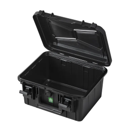 Gray, emty, INT 290 x 220 x 160(22 + 138)mm, EXT 335 x 295 x 177 mm, 1.45 Kg, 10.5L.