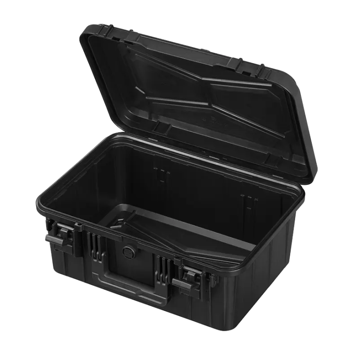 Gray, emty, INT 415 x 280 x 190 (33 + 157)mm, EXT 465 x 355 x 210 mm, 2.5kg, 23,5L.