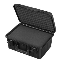 Gray, cubed foams INT 415 x 280 x 190 (33 + 157)mm, EXT 465 x 355 x 210 mm, 2.96kg, 23,5L.