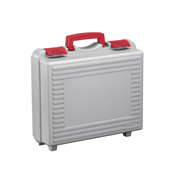 Gray metallic, Polypropylen case mm. 340 x 298 x 128 with two egg foams