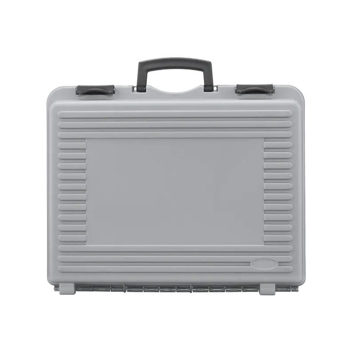 Gray metallic, Polypropylen case mm. 425 x 342 x 156 with 2 egg foams