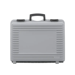 Gray metallic, Polypropylen case mm. 425 x 342 x 190 with 2 egg foams