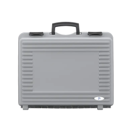 Gray metallic, Polypropylen case mm. 425 x 342 x 190 with 2 egg foams