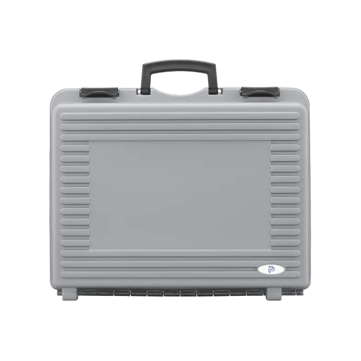 Gray metallic, Polypropylen case mm. 425 x 342 x 190 with 2 egg foams