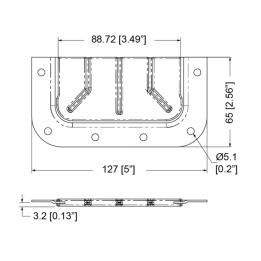 Half Rubber Cable Feed-through Dish