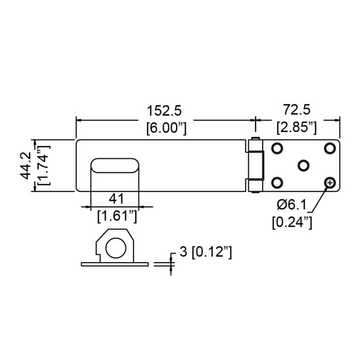 Heavy Duty Padlock Hasp and Staple