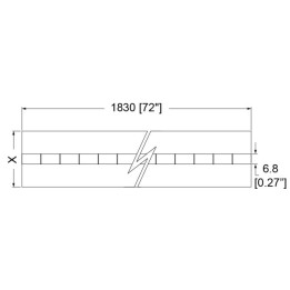 Heavy Duty Piano Hinge with Removable Pin - 76.2mm Leaf