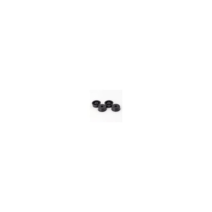 High Density Polyethylene Black Tapered Foot