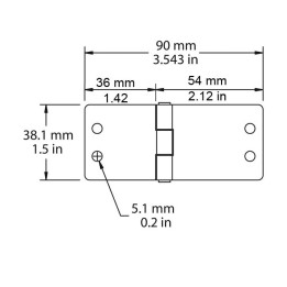 Hinge SMALL BUTT HINGE Hinge