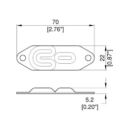 Hybrid Stacking Zinc Metal Foot
