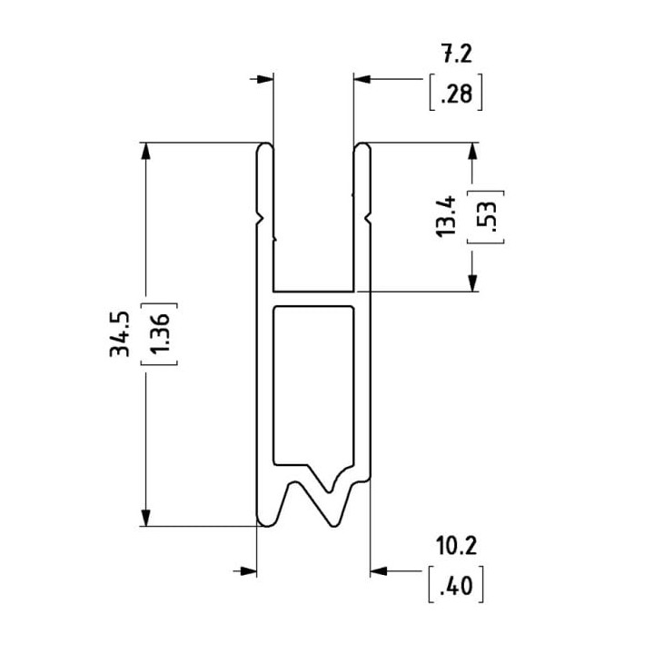 Hybrid Edge Extrusion for N-Case 2 - 2m Long