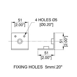 Internal Black Mounting Bracket for use with R1737