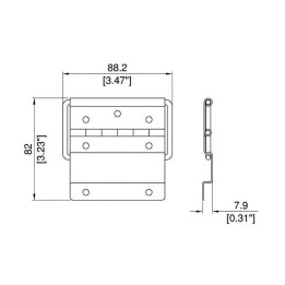 Large Zinc Strut Hinge