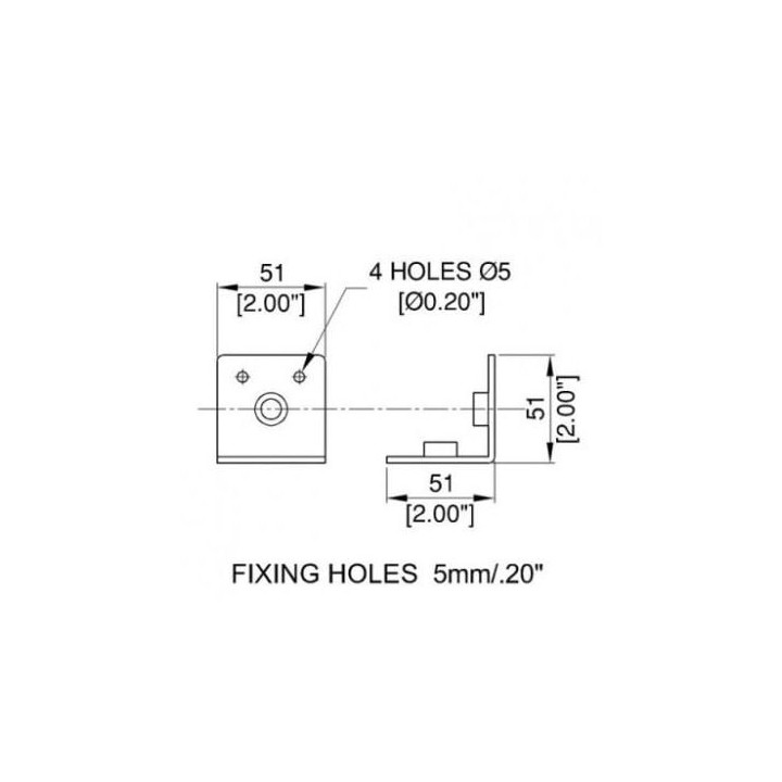 Internal Zinc Mounting Bracket for use with R1737