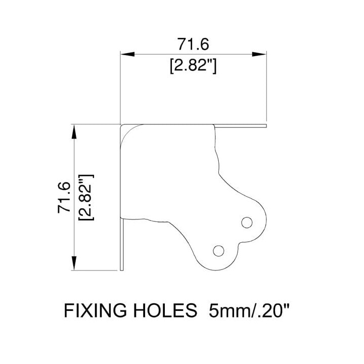 Large PennBrite Tight Radius Flat Corner with 0.5mm Radius