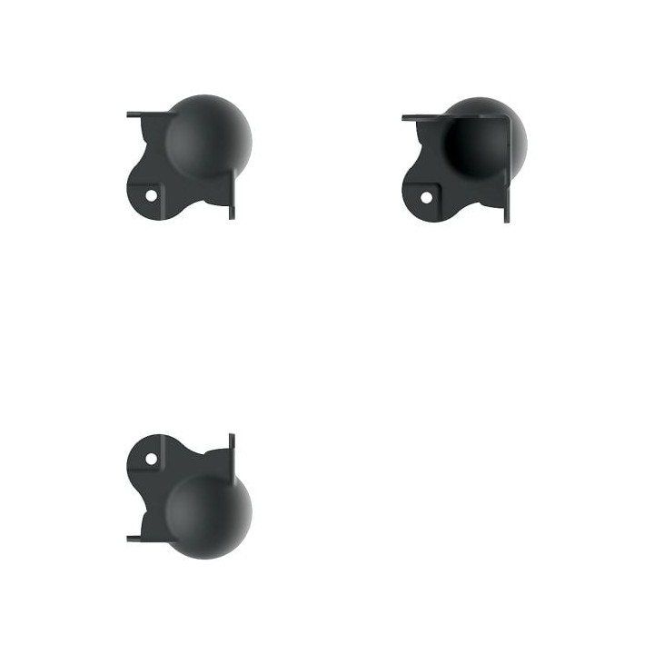 Large Black Ball Corner with 30mm Offset and 0.5mm Radius