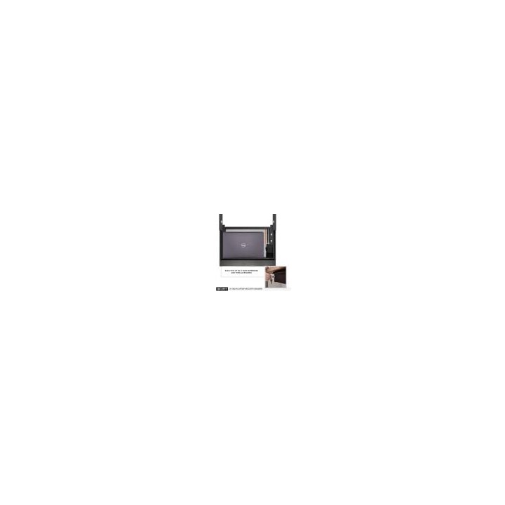 Large Black Lockable Vented Laptop Drawers