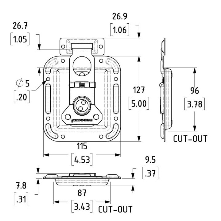 Large Overlatch in Shallow Offset Dish - 26.8mm Blade
