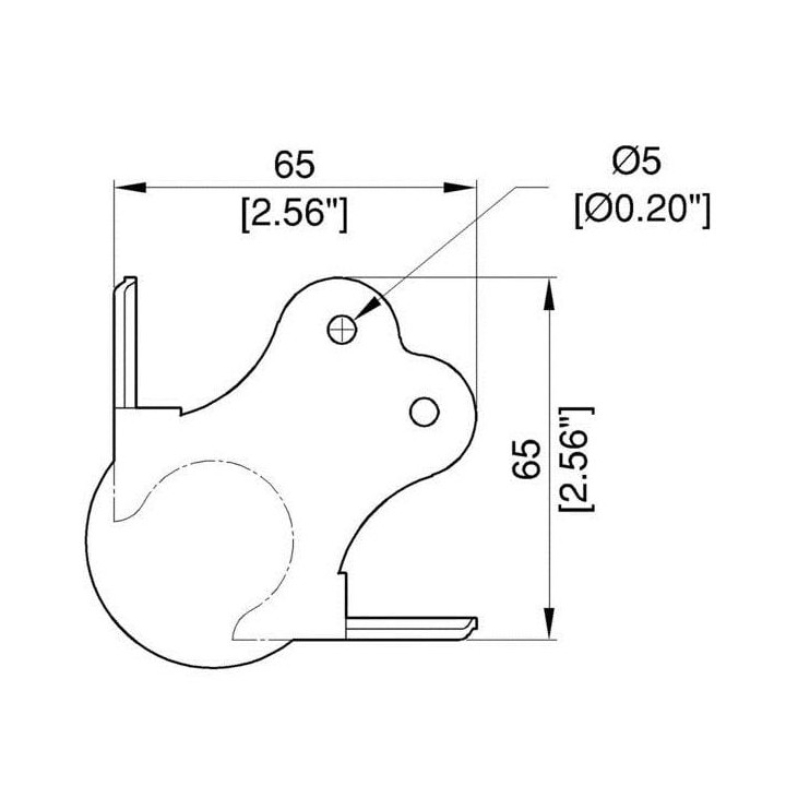 Large PennBrite Ball Corner with 2.5mm Radius