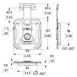 Large Black Overlatch in Shallow Offset Dish - 62.3mm Blade