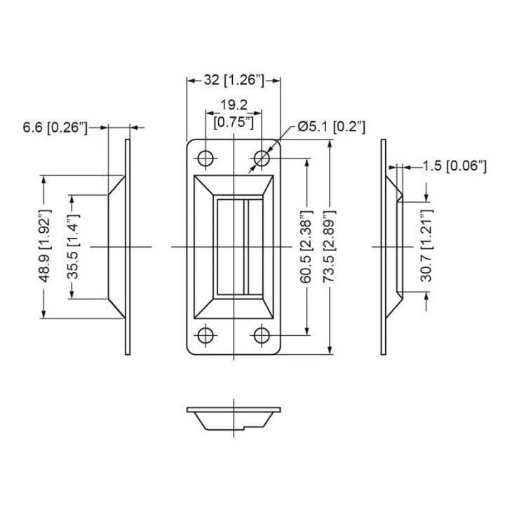 Large PennBrite Catch Plate for Valance Spanning Overlatch