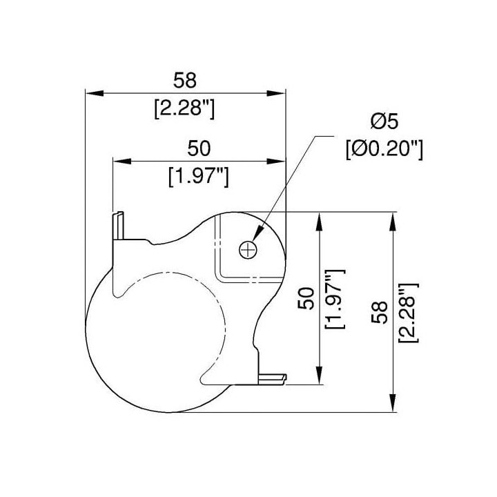 Large PennBrite Ball Corner with 30mm Offset and 5mm Radius