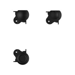 Large Black Female Stackable Ball Corner with 30mm Offset and 0.5mm Radius