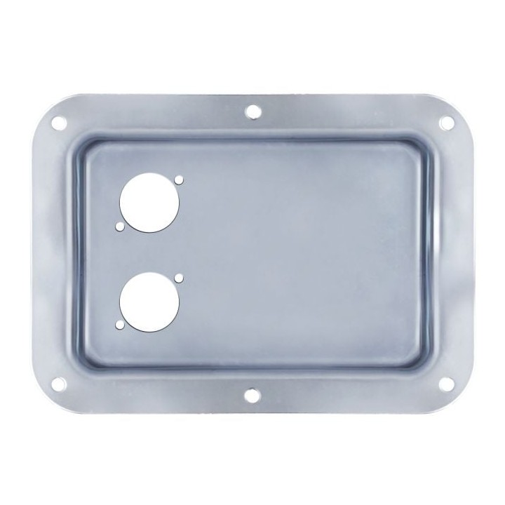 Large PennBrite Dish Punched for 2 x D-Series Connectors