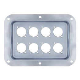 Large PennBrite Dish Punched for 8 x D-Series Connectors