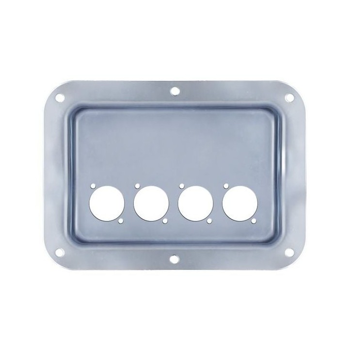 Large PennBrite Dish Punched for 4 x D-Series Connectors