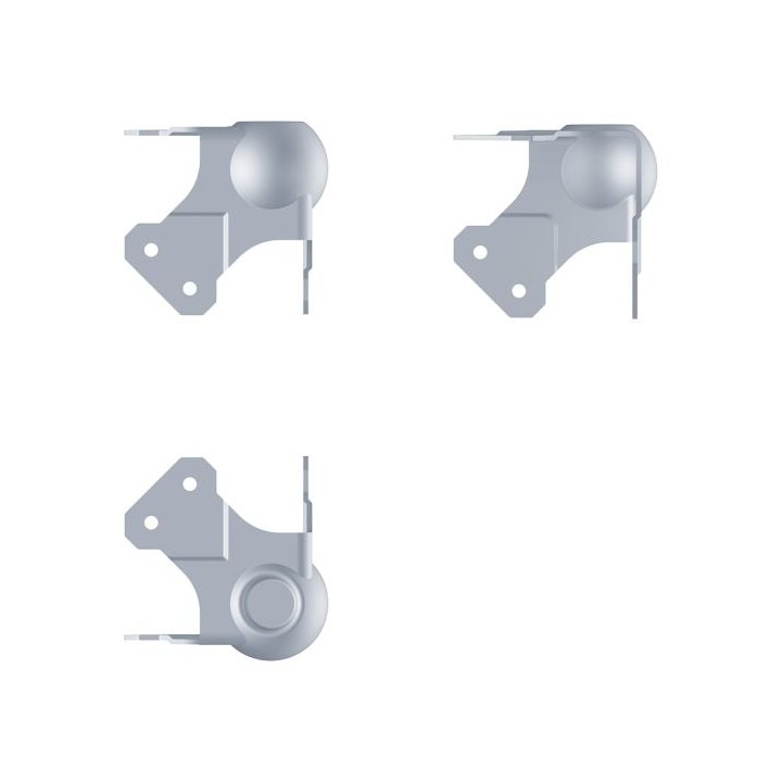 Large PennBrite Female Stackable Heavy Duty Ball Corner with 30mm Offset and 2mm Radius