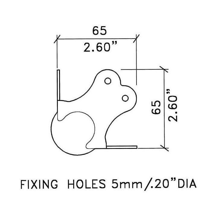 Large Stainless Steel Heavy Duty Ball Corner with 4mm Radius
