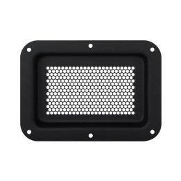 Large Very Shallow Black Dish with Perforated Vents