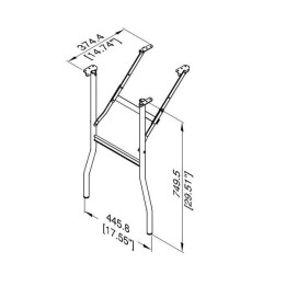 Lightweight Aluminum Folding Table Legs