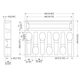 Foam Insert for 7 Microphones