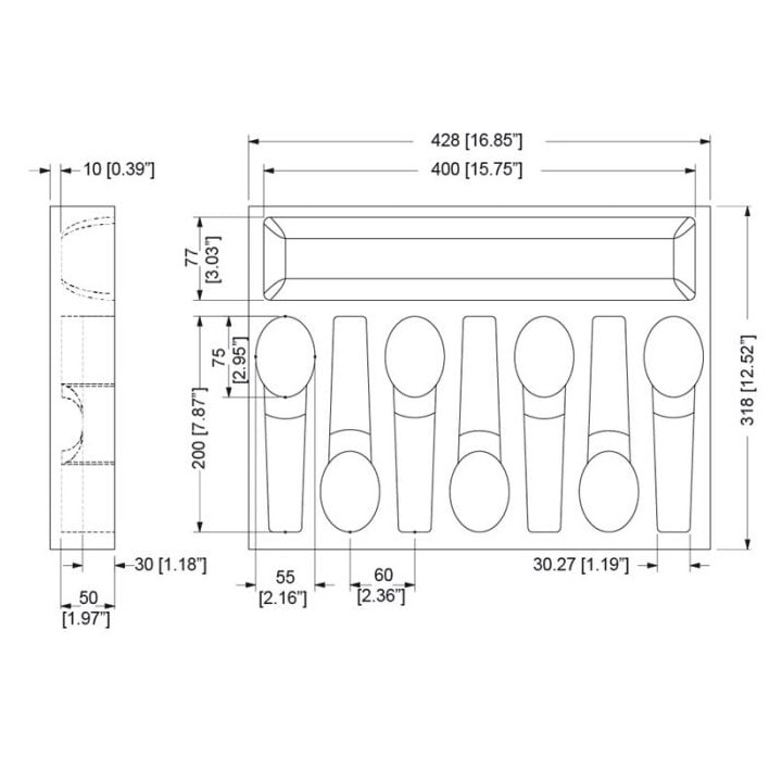 Foam Insert for 7 Microphones