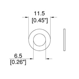 M6 Zinc Backing Washer