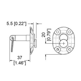 Male Table Mounting Latch